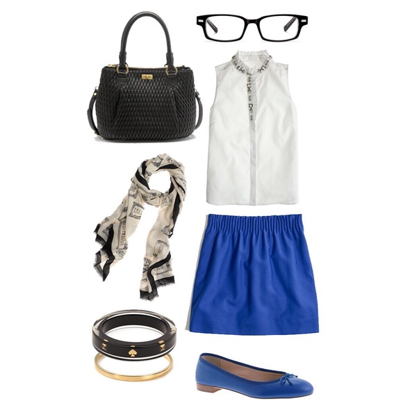 J Crew Leather Cobalt Blue Ballet Flats Classic 7 - Picture 8 of 8